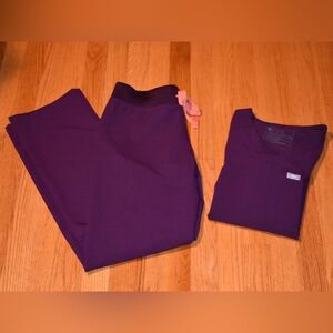 Figs Scrub Set Deep Purple